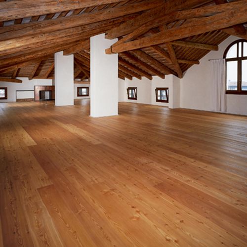 Parquet contrecollé - LUCE - FIEMME 3000 - en mélèze / huilé / brossé