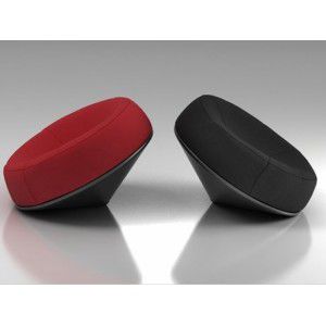 Fauteuil design original - SPIN - BBB Italia - en cuir / en métal / en ABS