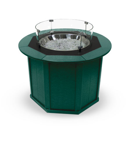 Table basse contemporaine - FTC38 - URBANDESIGN - en plastique recyclé / ronde / avec brûleur au bioéthanol