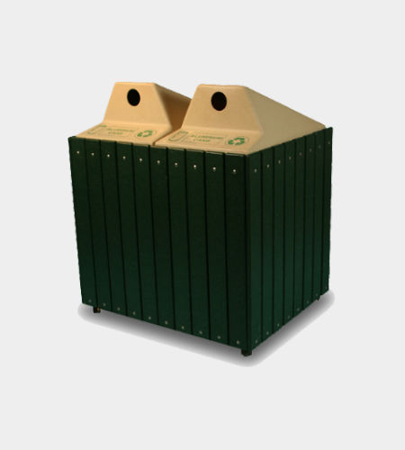 Poubelle conteneur - SEQUOIA: DESQ90 - URBANDESIGN - de tri sélectif / en plastique recyclé / avec couvercle