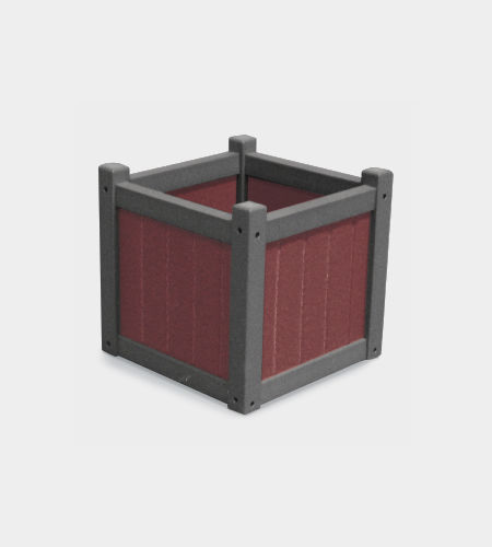 Jardinière en plastique recyclé - PX1414 - URBANDESIGN - carrée / sur mesure / contemporaine