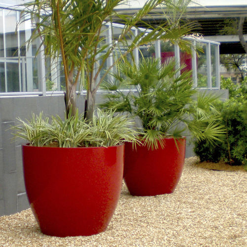 Jardinière en fibre de verre - WANNSEE 69230 - Jay Scotts Collection - ronde / contemporaine / pour espace public