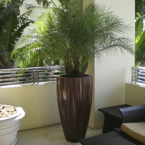 Pot de jardin en fibre de verre - SAN JOSE 69587 - Jay Scotts Collection - rond / vertical