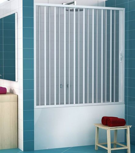Paroi de douche coulissante-empilable - SENIOR : DOMINA  - PINTO - en niche