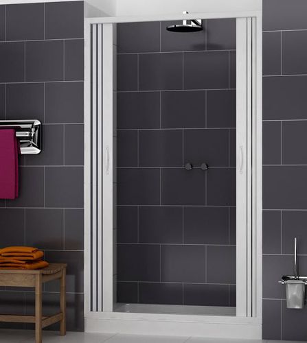 Paroi de douche coulissante-empilable - SMALL : VERGINE - PINTO - en niche