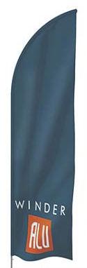 Mât pour drapeau - WINDER - Alumast - en aluminium