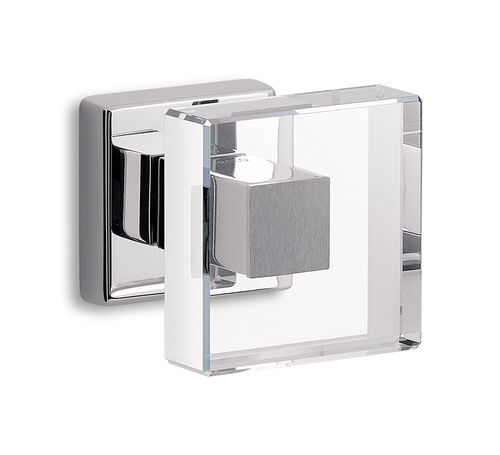 Bouton de porte contemporain - SHINY  - Ento - en laiton / en cristal