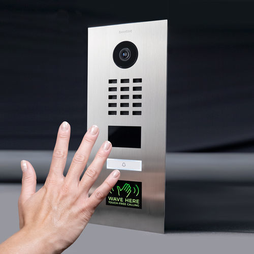 Platine de rue en inox - D2101TFV  - DoorBird - en acier inoxydable brossé / résidentiel / professionnel