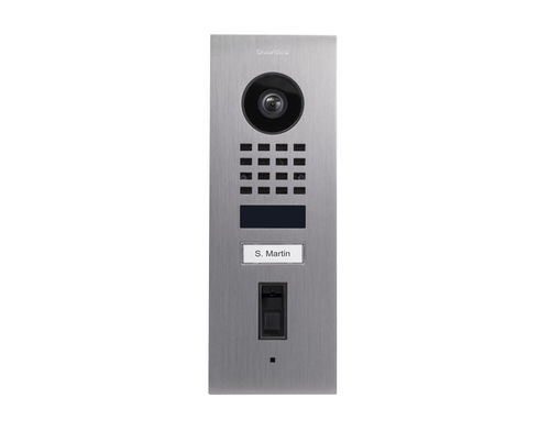 Platine de rue à montage affleurant - D1101FV  - DoorBird - en acier inoxydable brossé / résidentiel / professionnel