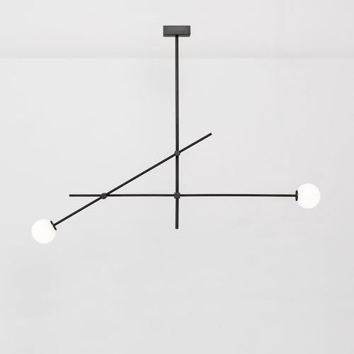 Suspension - TEMPO SMALL - ATELIER DE TROUPE - en métal / en verre opalescent / contemporaine