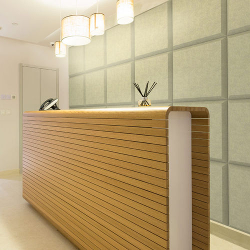 Panneau d'absorption acoustique mural - TROY  - artnovion - en tissu / pour établissement public / ignifuge