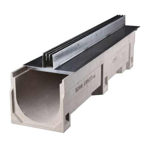Caniveau pour espace public - YT300-U20400PC - Fujian Yete Industry Co.,Ltd. - à grille / à fente / en béton de résine