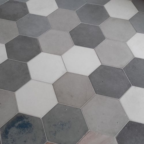 Carrelage en béton - 3D HEX - Slabb - Architectural Concrete - 3D / finition naturelle / d'intérieur