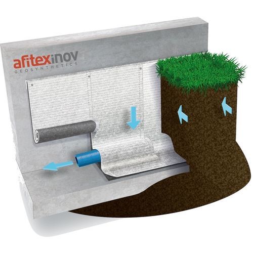 Nappe drainante non-tissé - ALVEODRAIN EV - Afitexinov - en polypropylène / de protection / de drainage