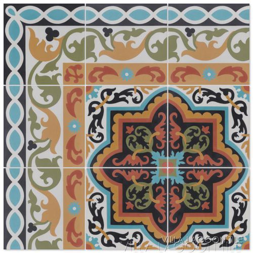 Frise en ciment - MARINAS  - Villa Lagoon Tile - murale