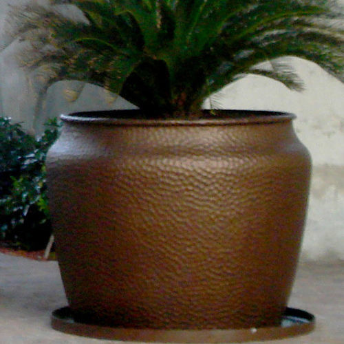 Pot de jardin en cuivre - CRAFTSMAN - Tournesol SITEWORKS - en béton / en fibre de verre / rond
