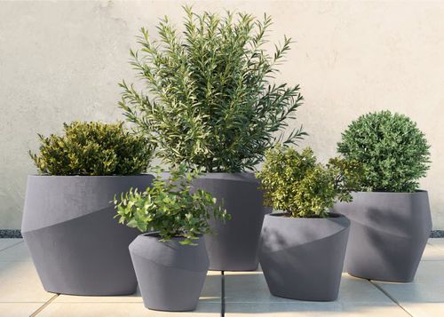 Jardinière en béton - DELTA - Tournesol SITEWORKS - en fibre de verre / modulable / design