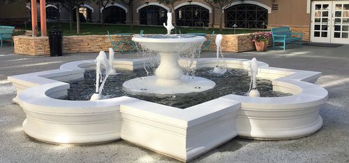 Fontaine publique - CANTERBURY - Tournesol SITEWORKS - en béton / en cristal / moderne