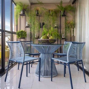 Chaise contemporaine - Bali - Tidelli - de jardin / de terrasse / en aluminium
