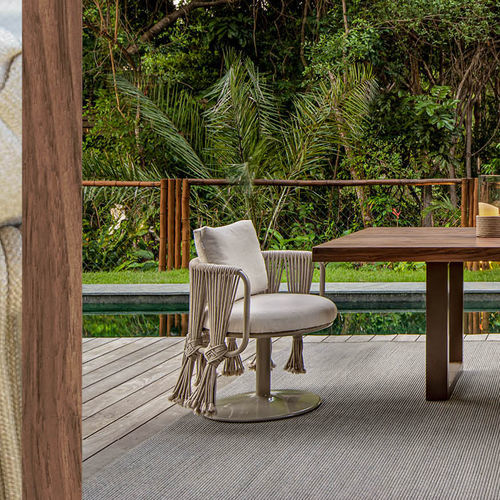 Chaise contemporaine - Carmel - Tidelli - d'extérieur / en tissu / en corde