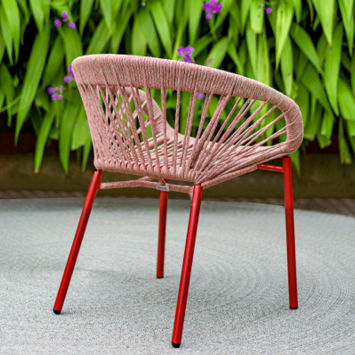 Chaise contemporaine - Gamboa - Tidelli - en aluminium / en corde / avec piètement en aluminium