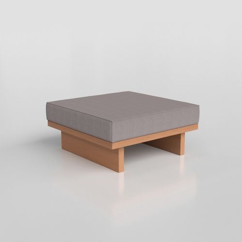 Ottoman contemporain - Oslo  - Tidelli - en tissu / en eucalyptus / carré