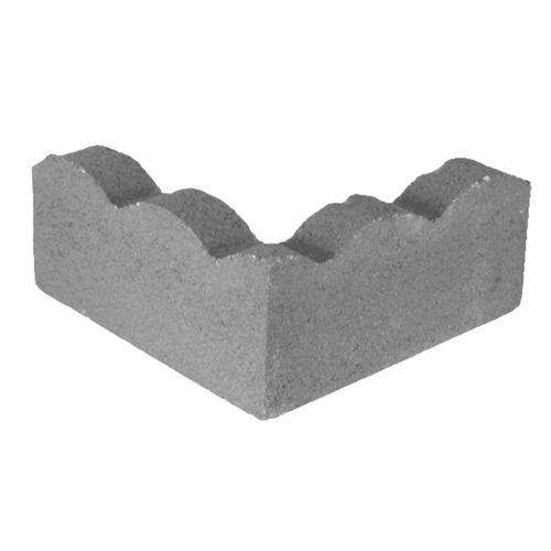 Bordure de jardin - 34IN CORNER SCALLOP - PAVESTONE - en béton / en pierre / autres formes