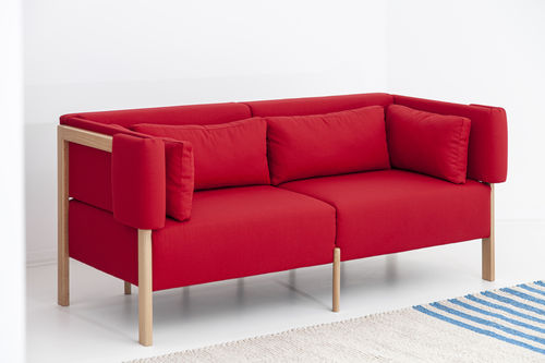 Canapé contemporain - COD  - PORVENTURA - en tissu / gris / noir