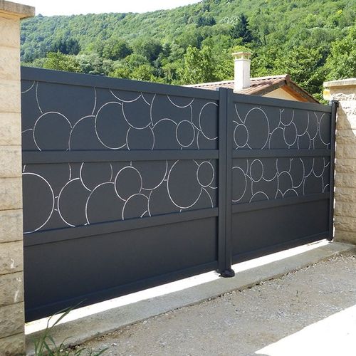 Portail battant - MAJOREL  - KSM PRODUCTION - coulissant / en aluminium thermolaqué / à panneau