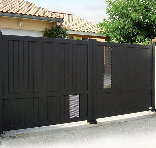 Portail battant - SYRAH  - KSM PRODUCTION - coulissant / en aluminium thermolaqué / à lames