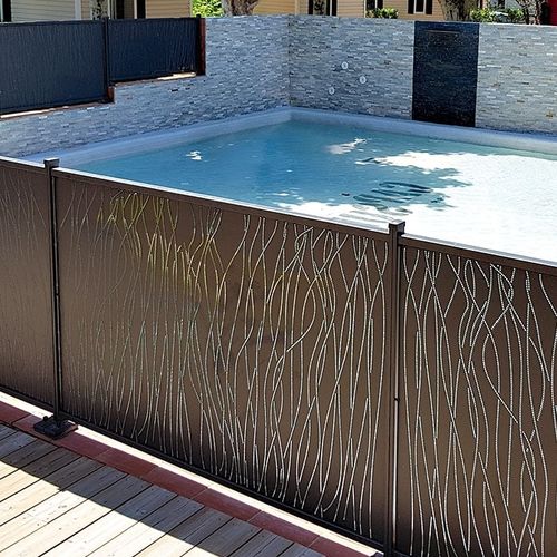 Barrière de protection - SKADAN - KSM PRODUCTION - fixe / en aluminium / de piscine