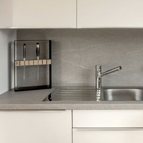 Range-couteaux en acier à revêtement par poudre - NIO - 3S design - en chêne