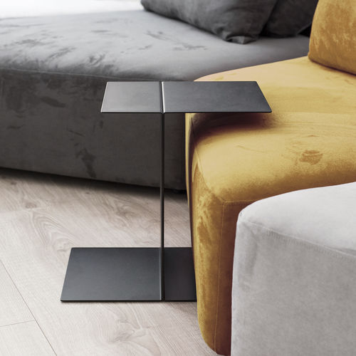 Table d'appoint contemporaine - TWIN - 3S design - en acier à revêtement par poudre / avec piètement en acier / rectangulaire