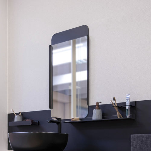 Miroir de salle de bain mural - basic - 3S design - contemporain / rectangulaire / en acier à revêtement par poudre