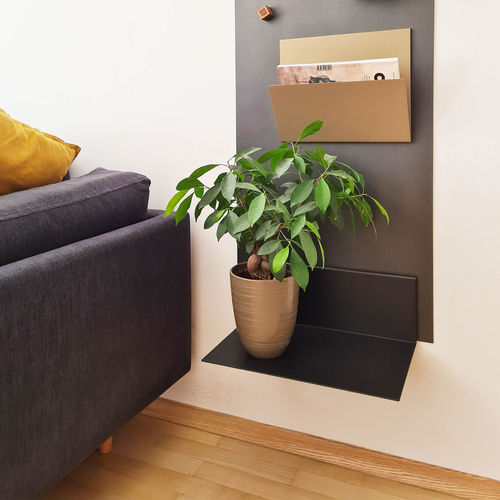 Étagère murale - XL • basic - 3S design - design minimaliste / en acier à revêtement par poudre / pour bureau