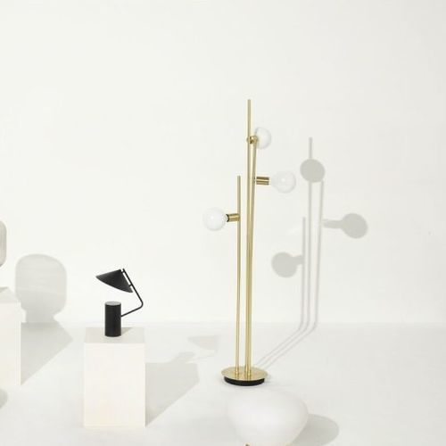 Lampe sur pied - Balance - Hübsch A/S - en fer / en verre / vintage
