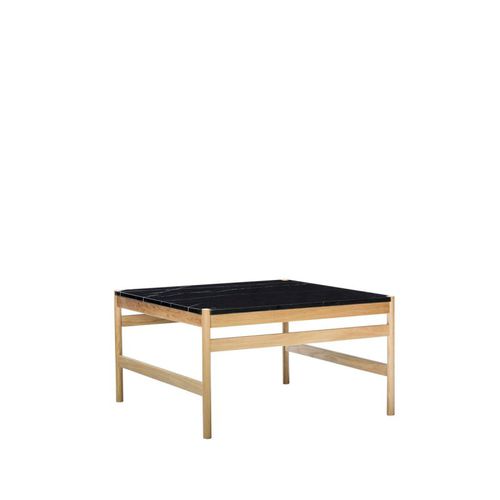 Table basse design scandinave - Raw - Hübsch A/S - en chêne / en MDF / en marbre