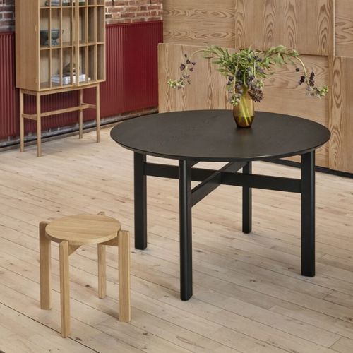 Table à manger contemporaine - Fjord - Hübsch A/S - en frêne / en MDF / avec piètement en frêne
