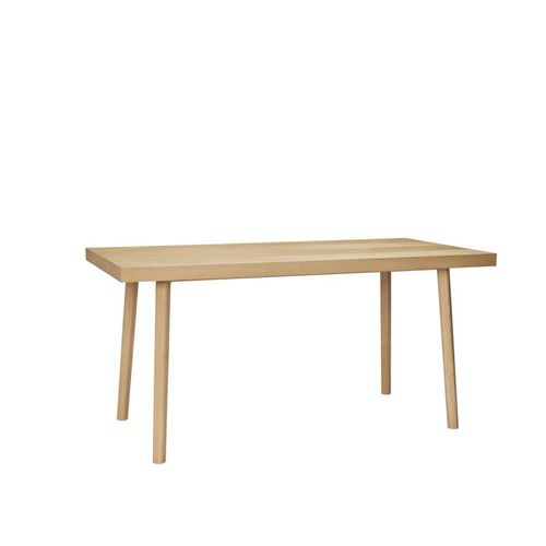 Table à manger contemporaine - Heringbone - Hübsch A/S - en chêne / en placage de bois / en MDF