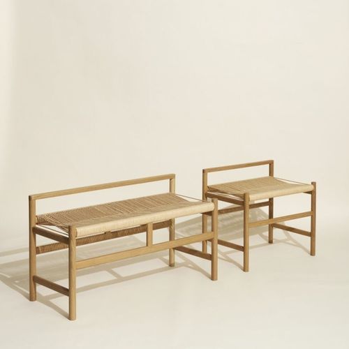 Banc design scandinave - Heritage - Hübsch A/S - en chêne / avec dossier / sans accoudoirs