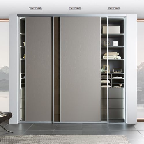 Armoire contemporaine - SEDIMENTI  - Noteborn BV - en bois / en verre / à porte coulissante