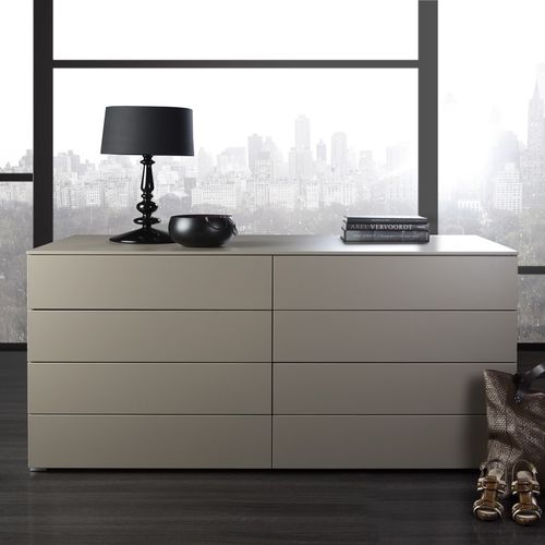 Commode contemporaine - DRESS-IN  - Noteborn BV - en bois laqué / non spécifié / grise