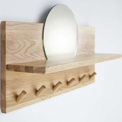 Étagère murale - By Dürr ApS - contemporaine / en bois / avec miroir