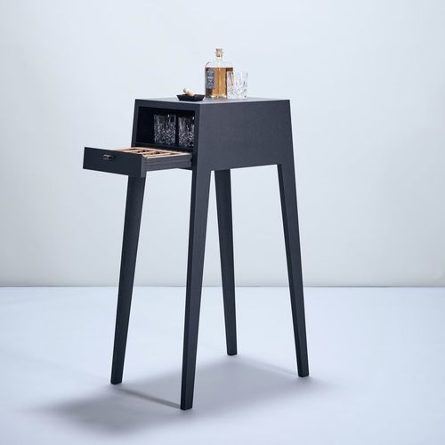 Sellette contemporaine - Orwy 1070 - Siegelwerk Manufaktur - en bois / avec piètement en bois / carrée