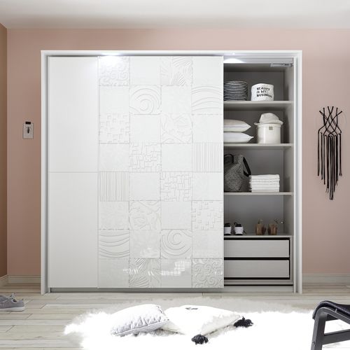 Armoire contemporaine - XAOS - LC spa - en chêne / à porte coulissante