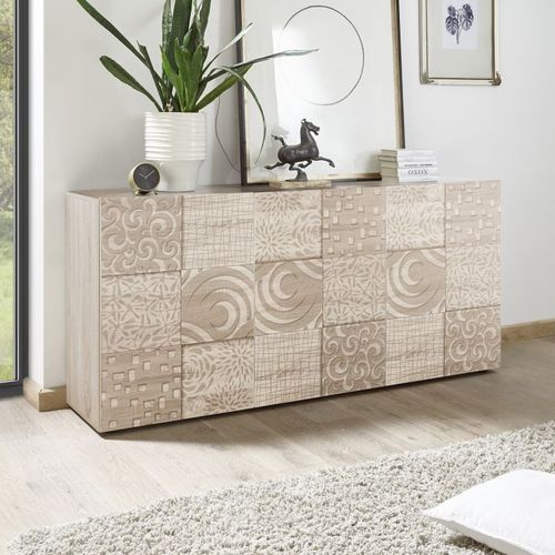 Buffet contemporain - MIRO - LC spa - en chêne / blanc