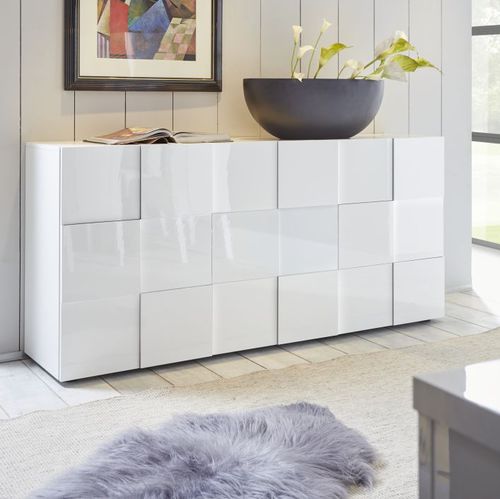 Buffet contemporain - DAMA - LC spa - en bois / blanc