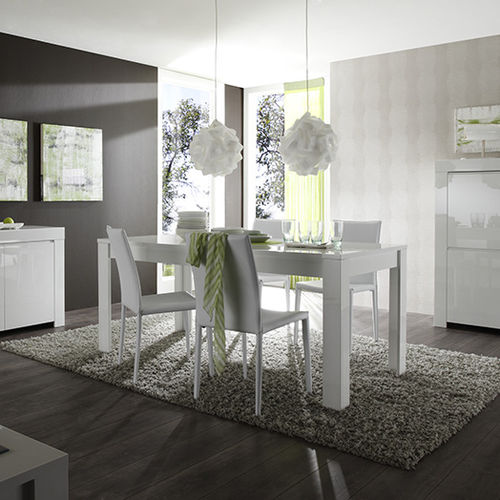 Table à manger contemporaine - AMALFI - LC spa - en bois laqué / rectangulaire / résidentielle