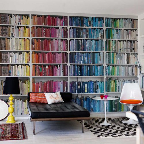 Papier peint design original - LIBRARY - Mr Perswall - en textile non-tissé / bibliothèque / imprimé