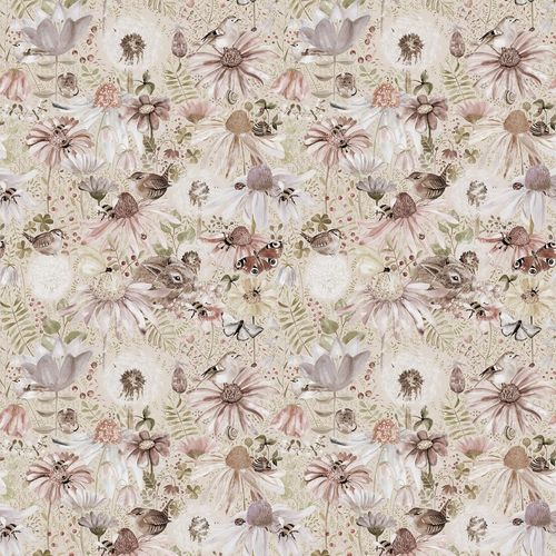 Papier peint contemporain - MEADOW - Mr Perswall - à motif floral / aspect papier peint / beige